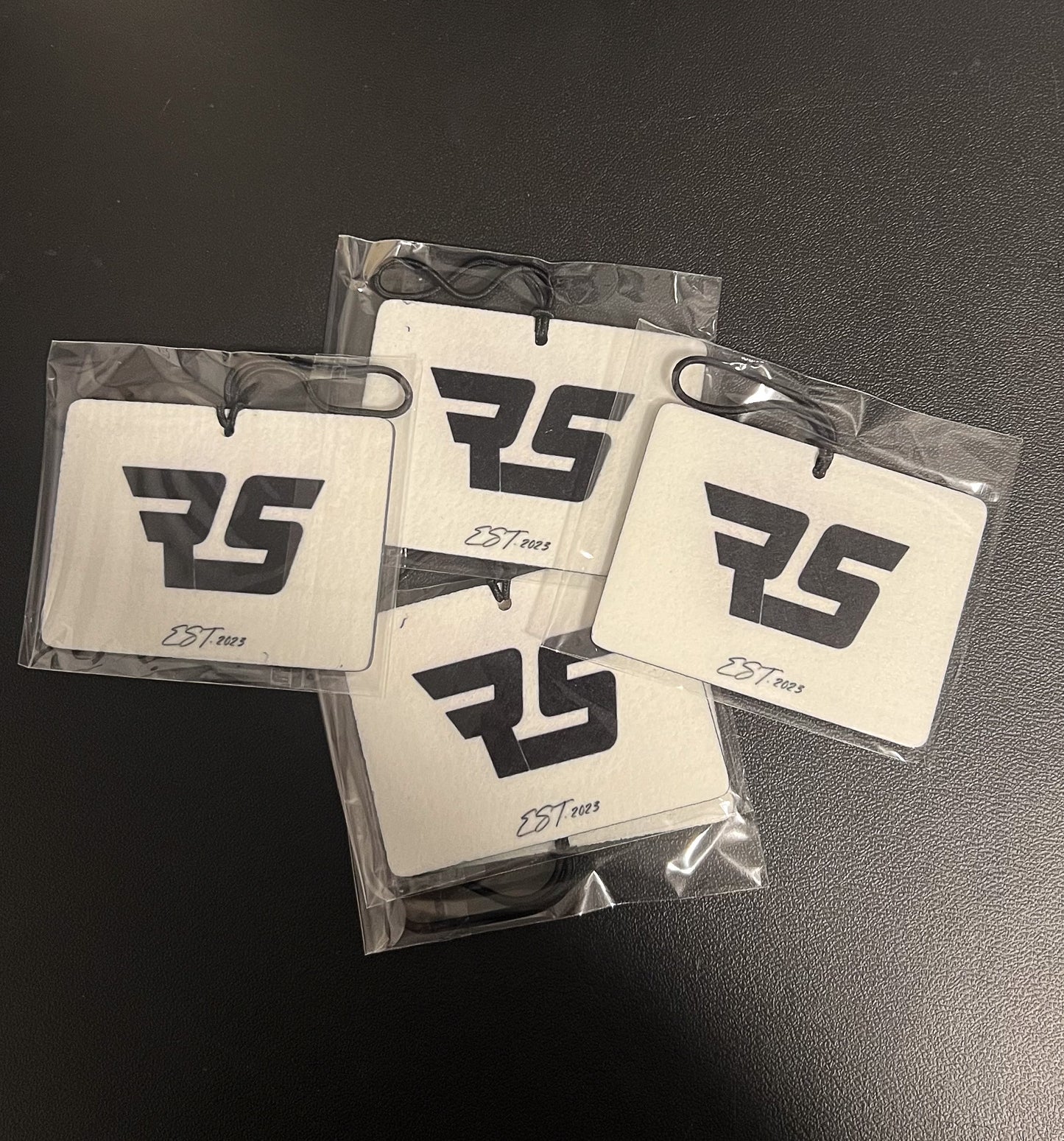 "RS" Air Freshener BLACK ICE (Horizontal)