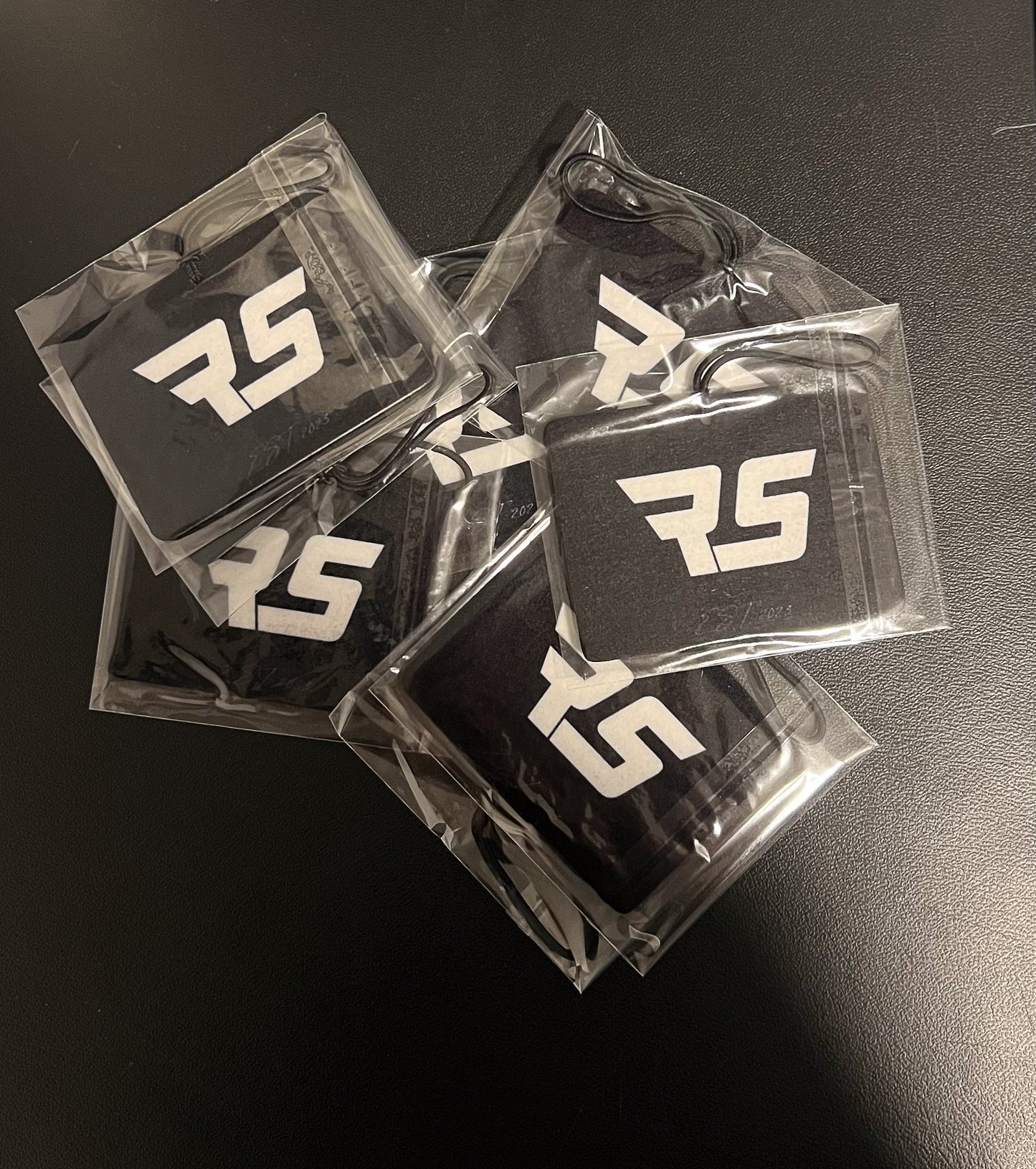 "RS" Air Freshener BLACK ICE (Horizontal)