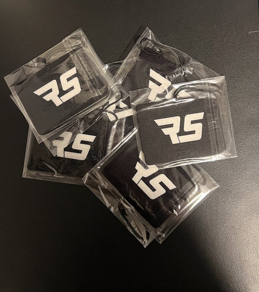 "RS" Air Freshener BLACK ICE (Horizontal)