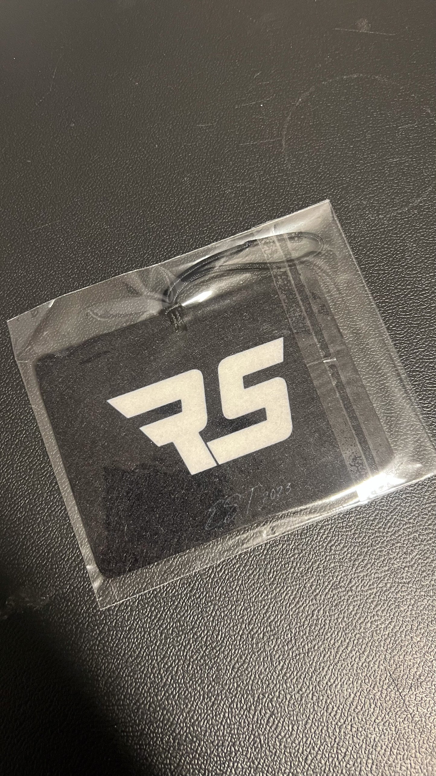 "RS" Air Freshener BLACK ICE (Horizontal)