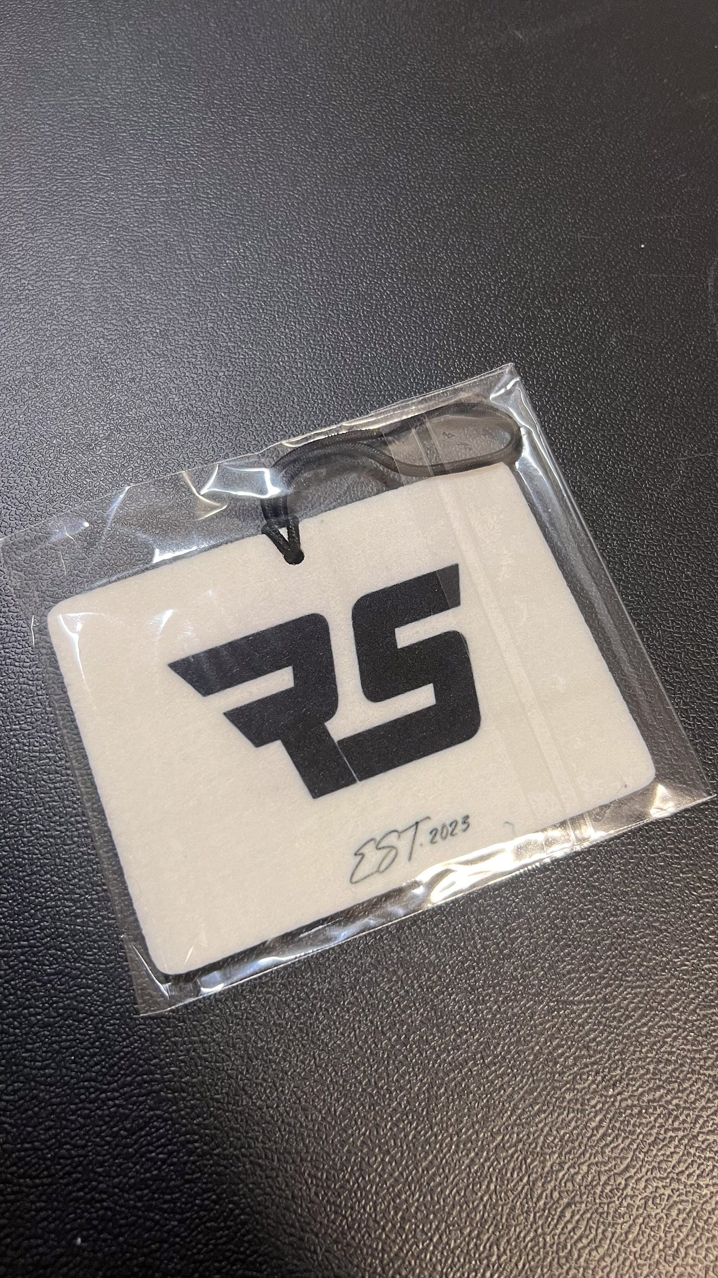 "RS" Air Freshener BLACK ICE (Horizontal)