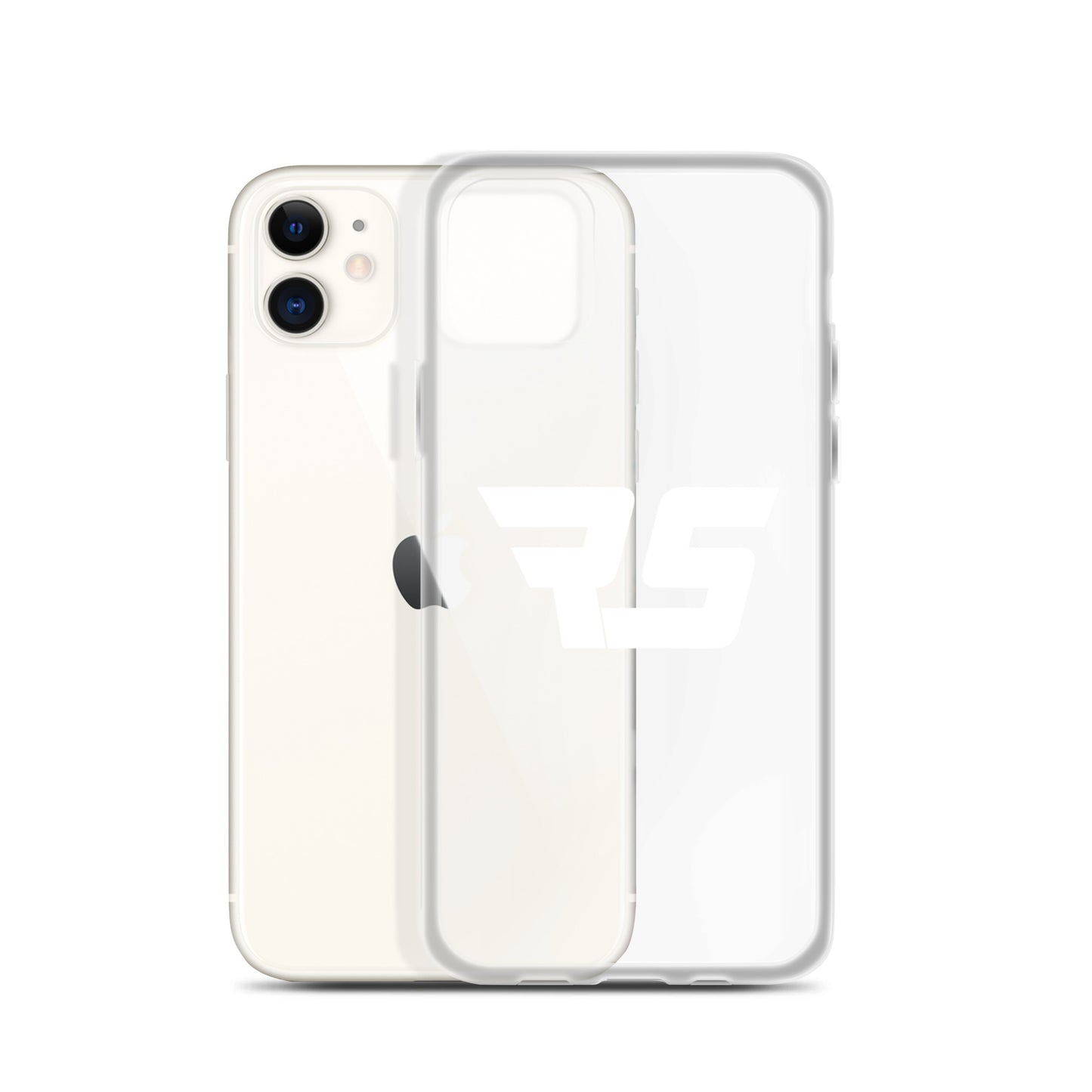 White "RS" Clear Case For iPhone