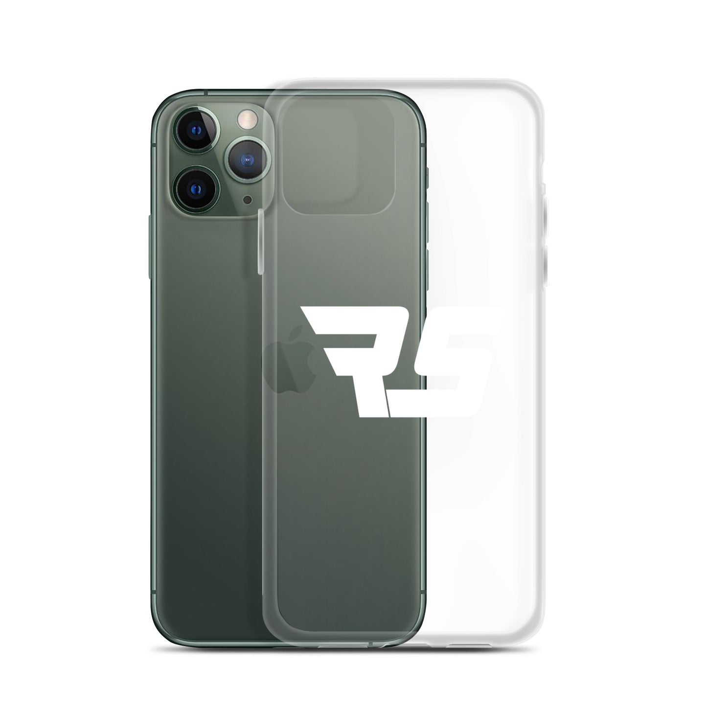 White "RS" Clear Case For iPhone