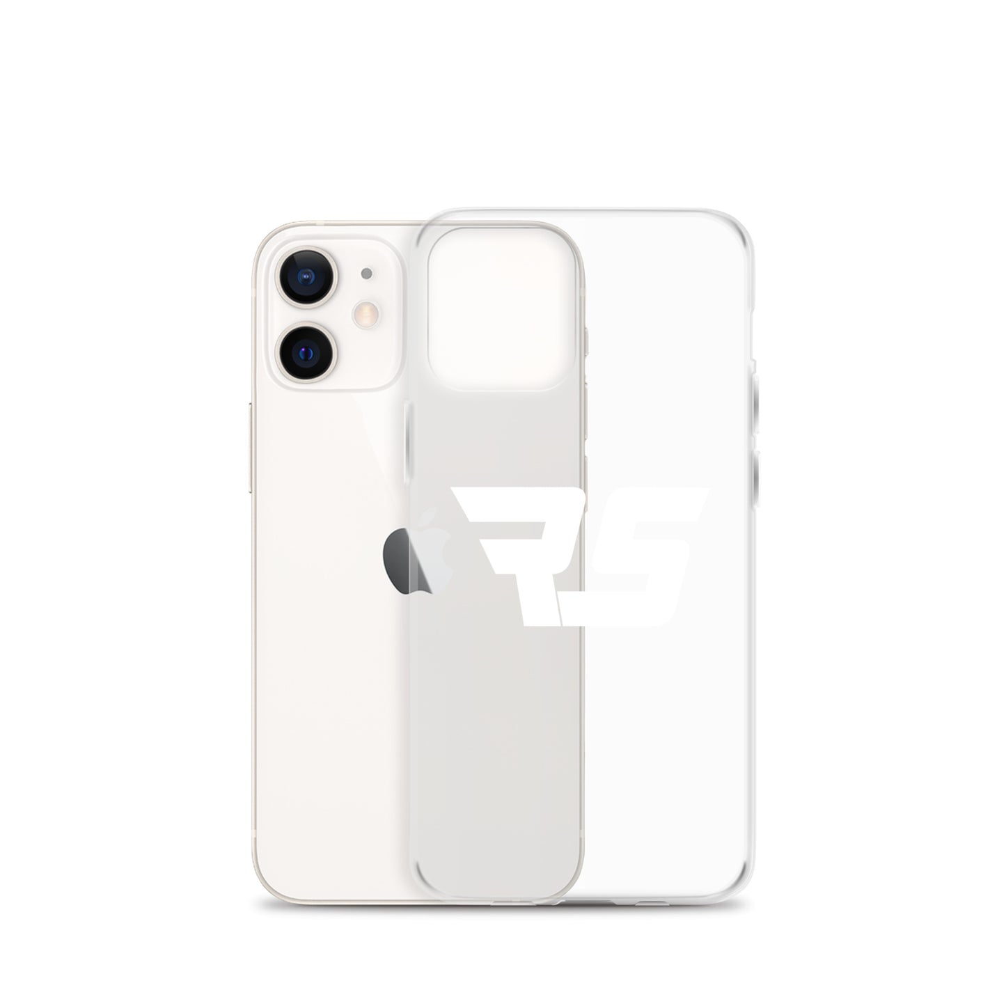 White "RS" Clear Case For iPhone