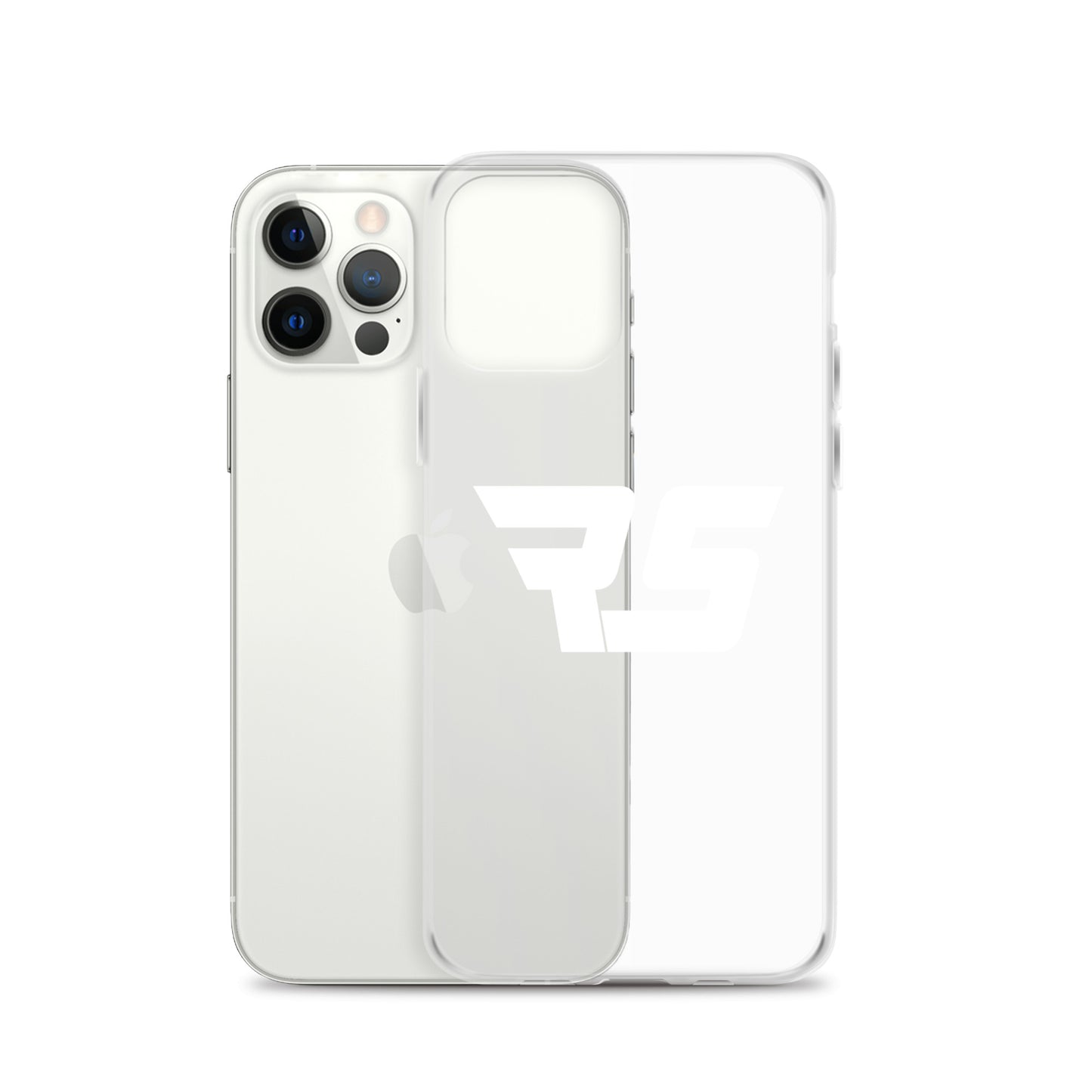 White "RS" Clear Case For iPhone