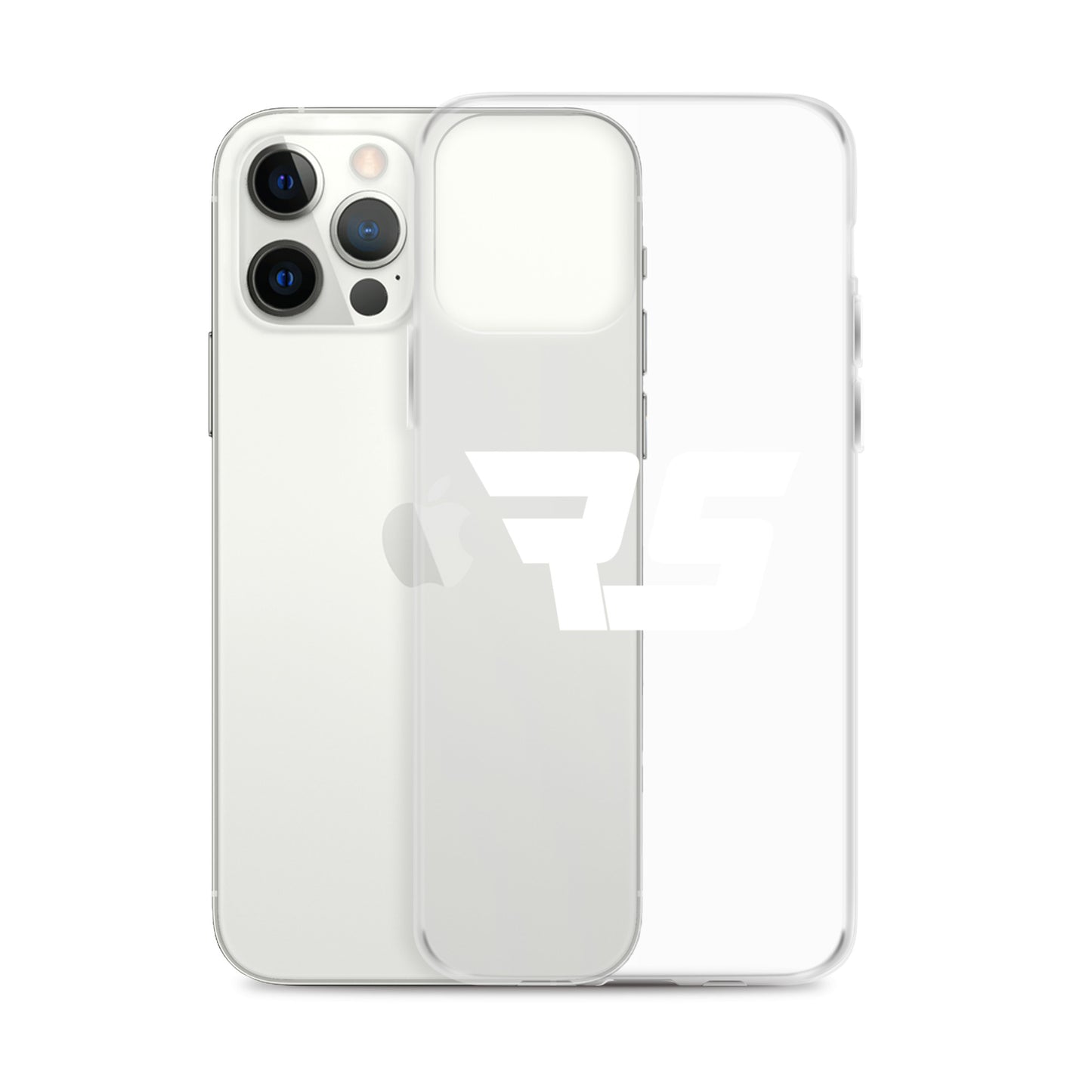 White "RS" Clear Case For iPhone