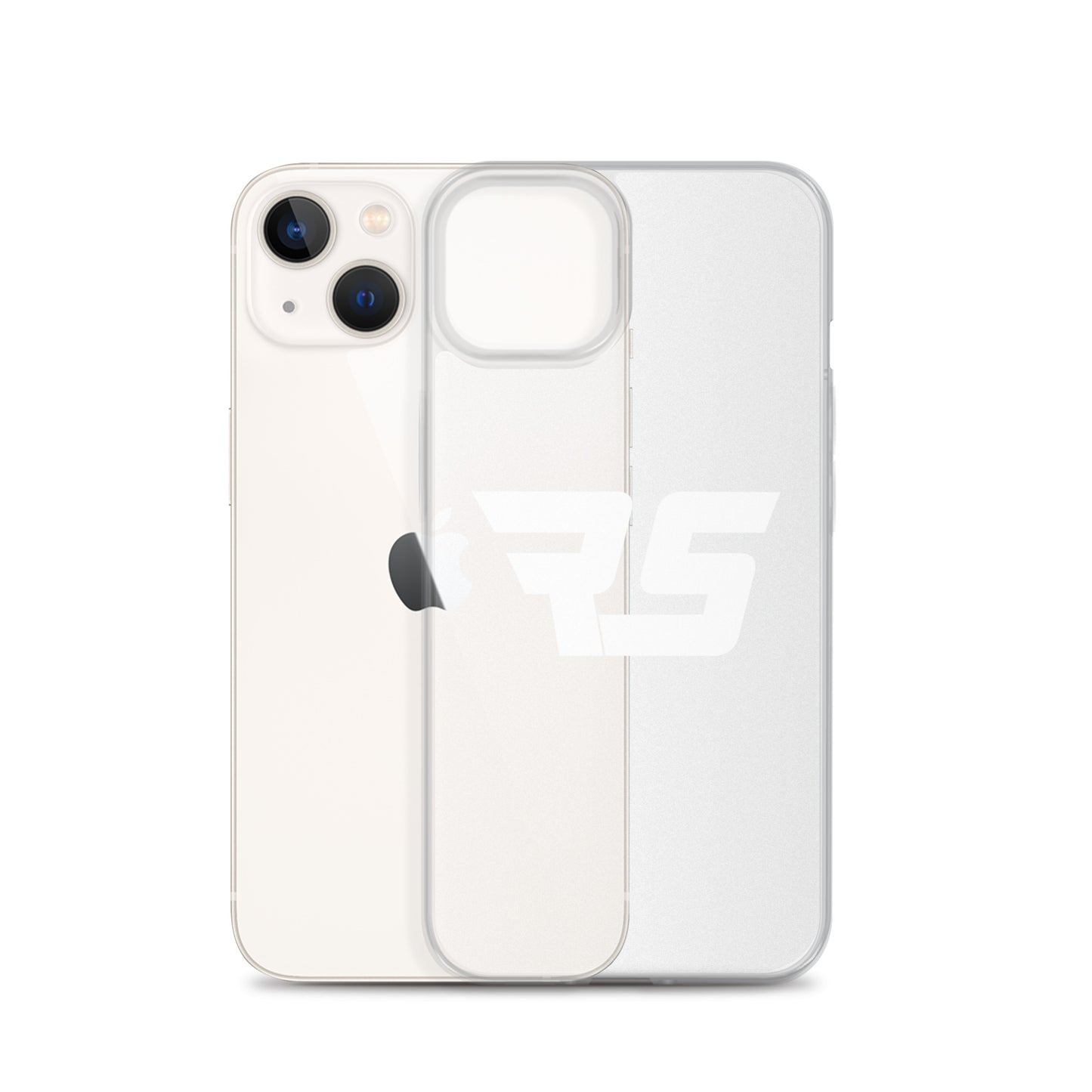 White "RS" Clear Case For iPhone