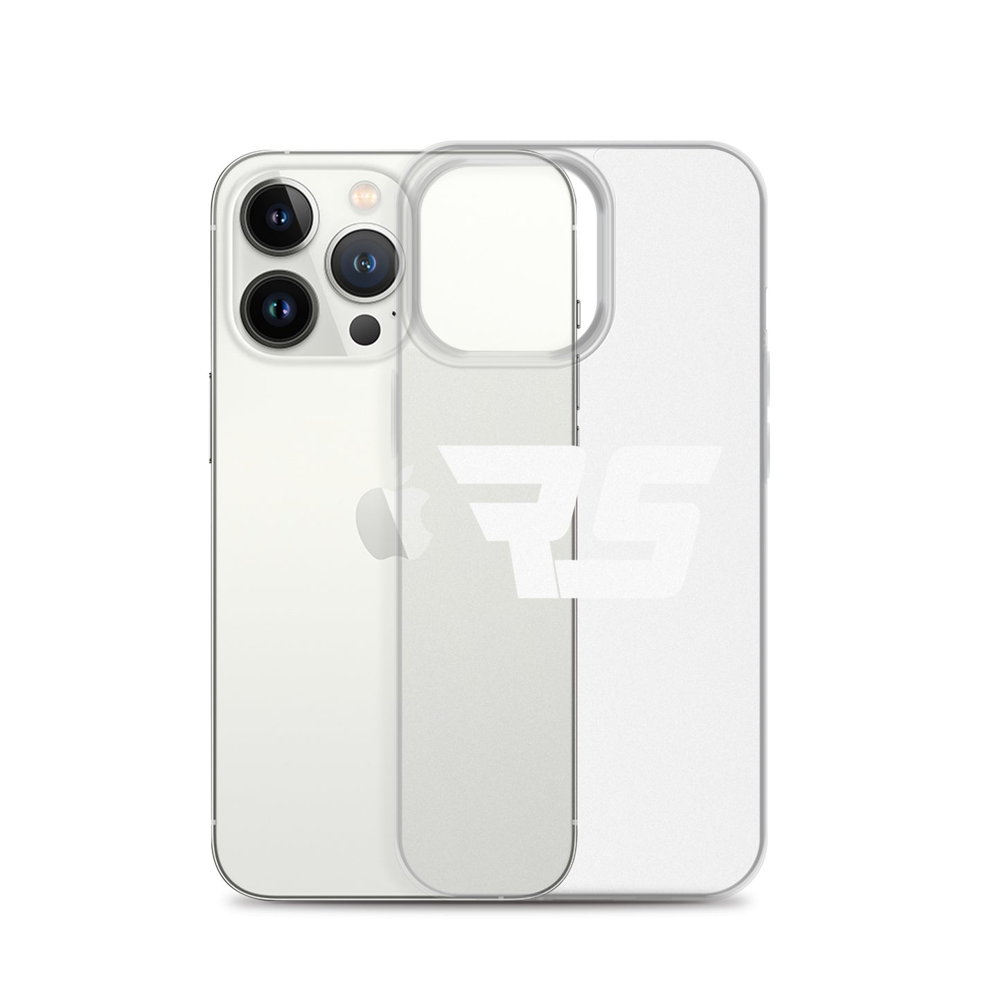 White "RS" Clear Case For iPhone