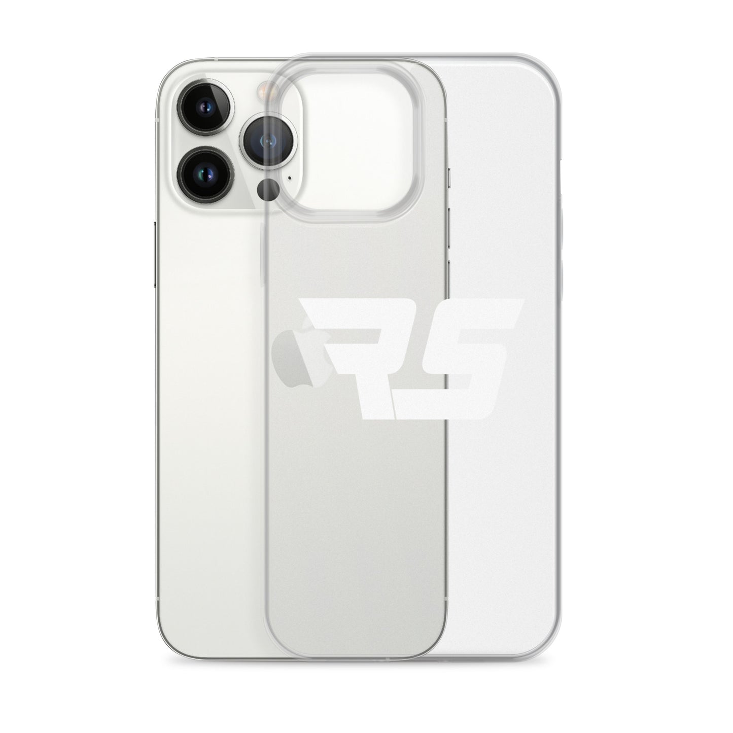 White "RS" Clear Case For iPhone