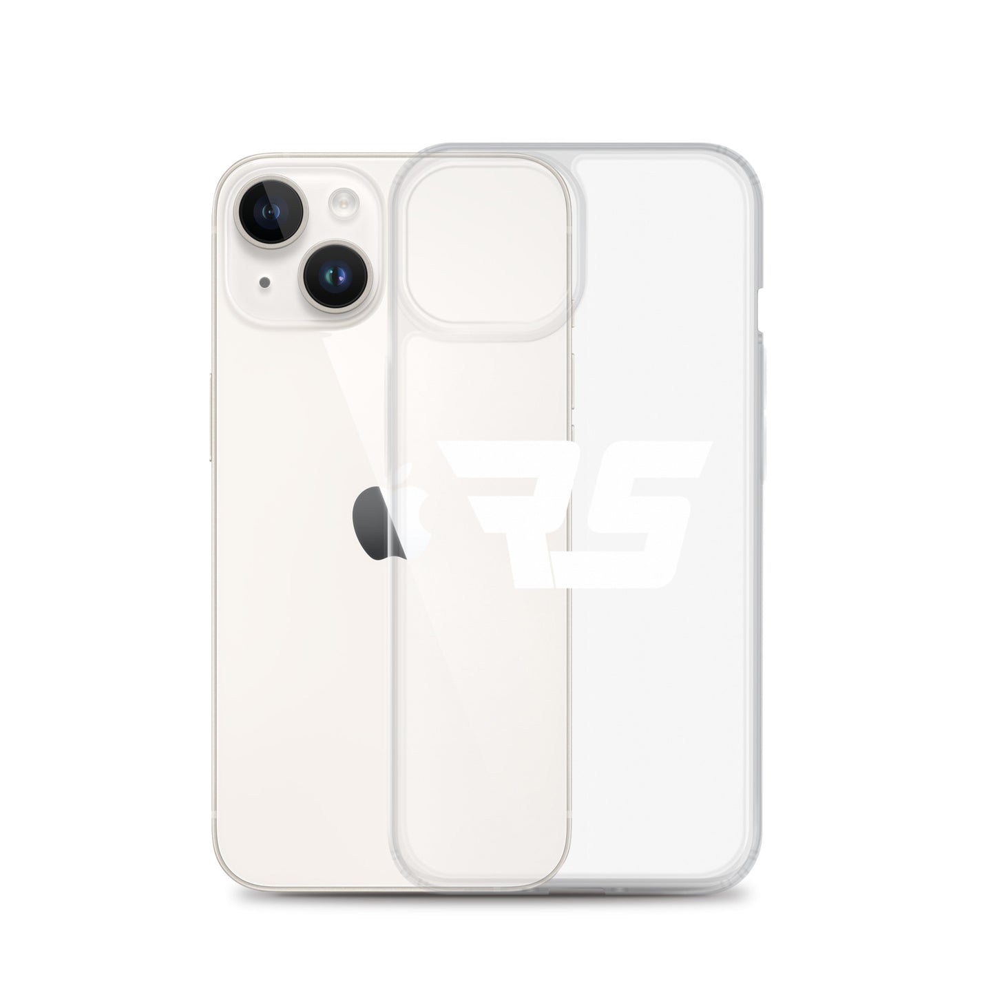 White "RS" Clear Case For iPhone