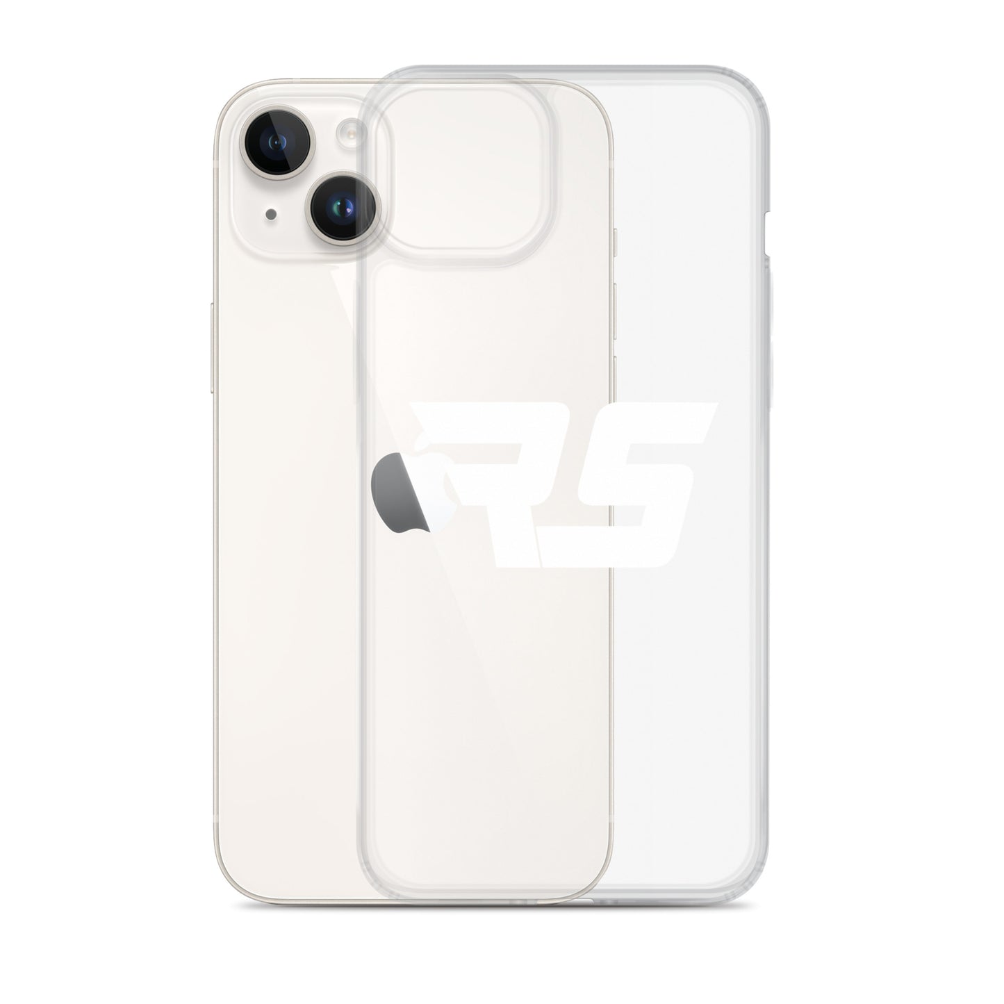 White "RS" Clear Case For iPhone