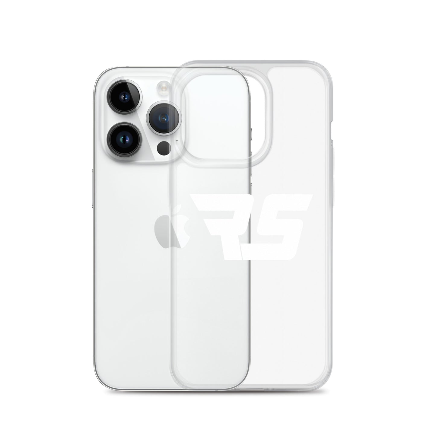 White "RS" Clear Case For iPhone