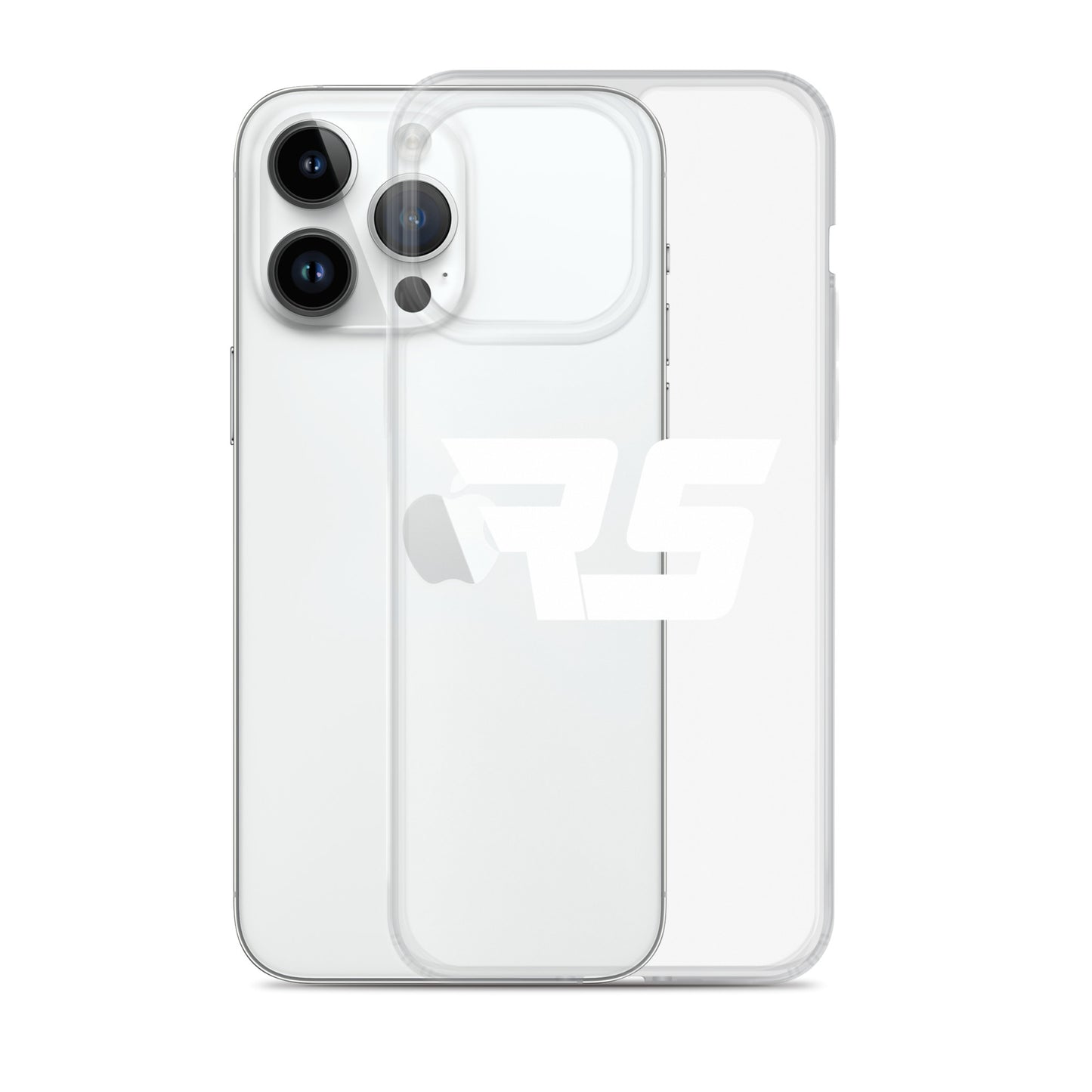 White "RS" Clear Case For iPhone