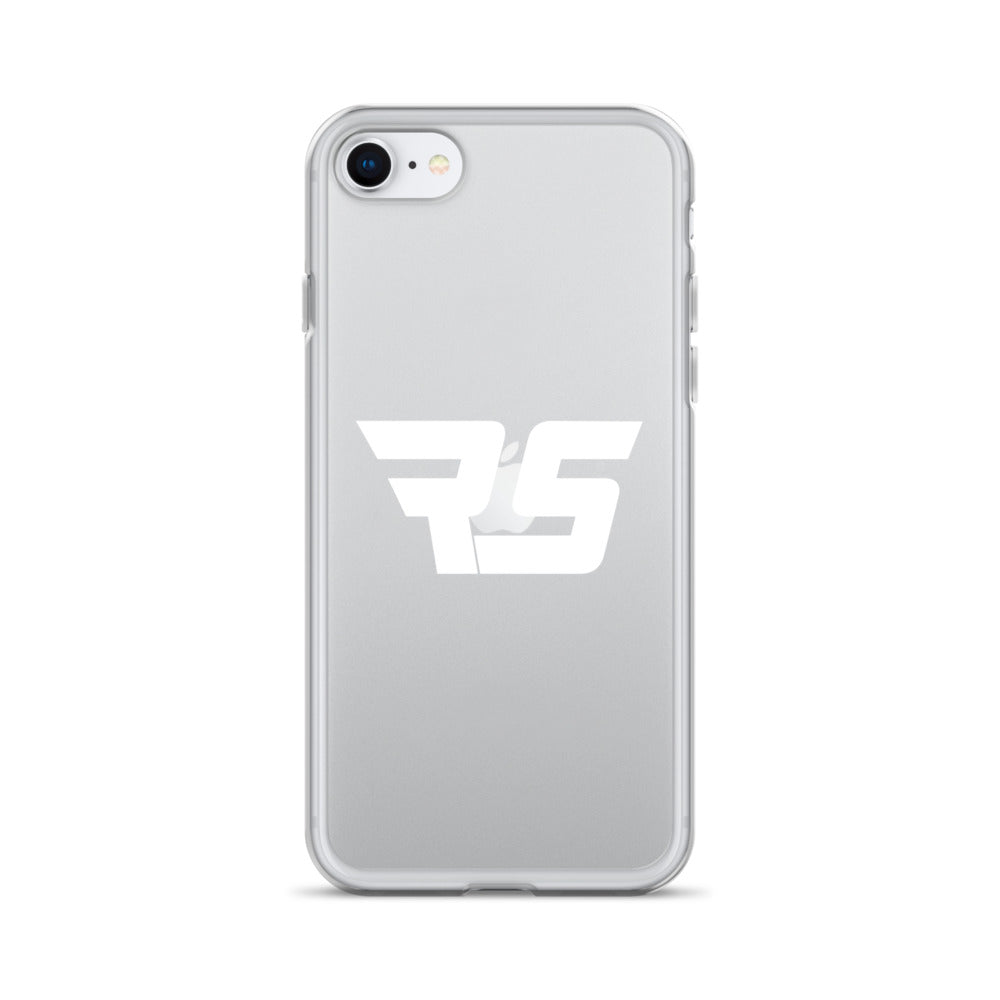 White "RS" Clear Case For iPhone