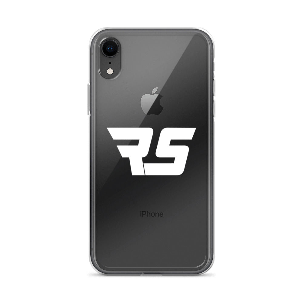 White "RS" Clear Case For iPhone