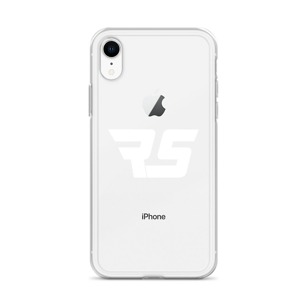 White "RS" Clear Case For iPhone