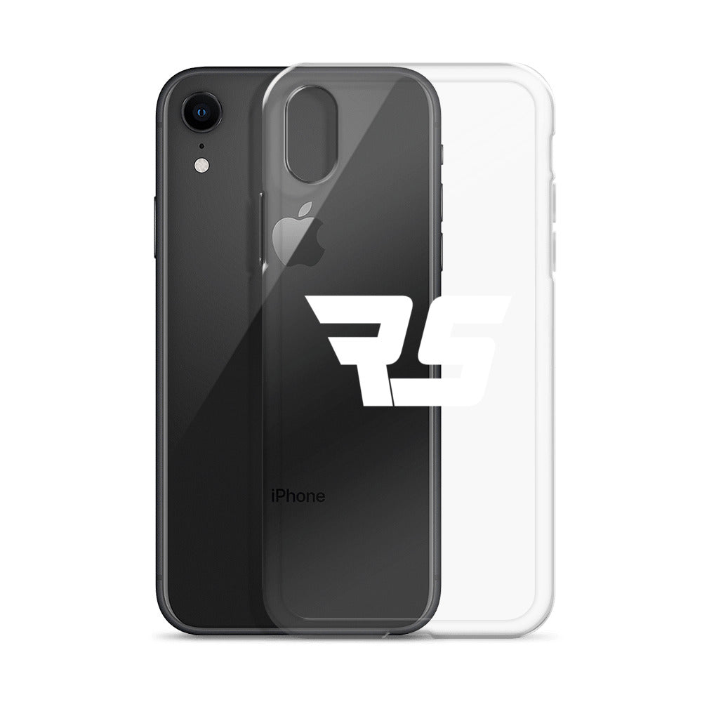 White "RS" Clear Case For iPhone