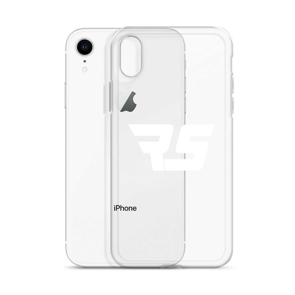 White "RS" Clear Case For iPhone